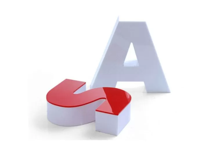 Pleksi Kutu Harf Tabela